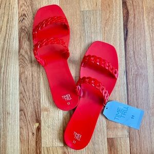 Time & Tru Women’s Jelly Chain Slide